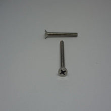  Machine Screws, Phillips Flat Head, Stainless Steel, #6-32X1 1/4"