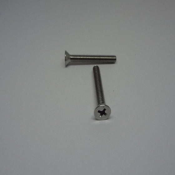 Machine Screws, Phillips Flat Head, Stainless Steel, #8-32X1 1/4"