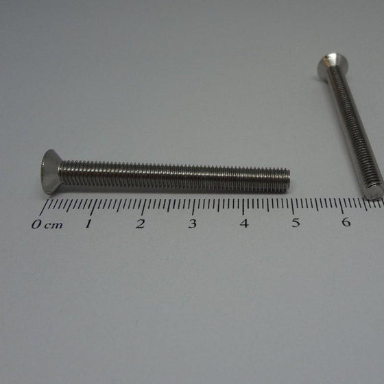 Machine Screws, Phillips Flat Head, Stainless Steel, M5X50mm