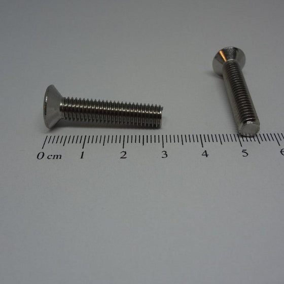 Machine Screws, Phillips Flat Head, Stainless Steel, M6X30mm