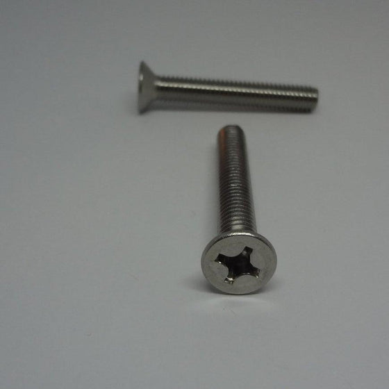Machine Screws, Phillips Flat Head, Stainless Steel, M6X40mm