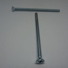  Machine Screws, Phillips Flat Head, Zinc Plated, #10-24X3 1/2"