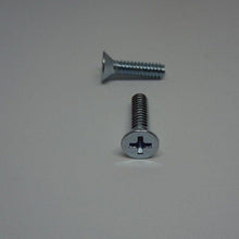  Machine Screws, Phillips Flat Head, Zinc Plated, #10-24X3/4"