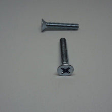  Machine Screws, Phillips Flat Head, Zinc Plated, #12-24X1 1/4"
