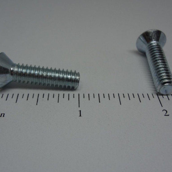 Machine Screws, Phillips Flat Head, Zinc Plated, 1/4"-20X1"
