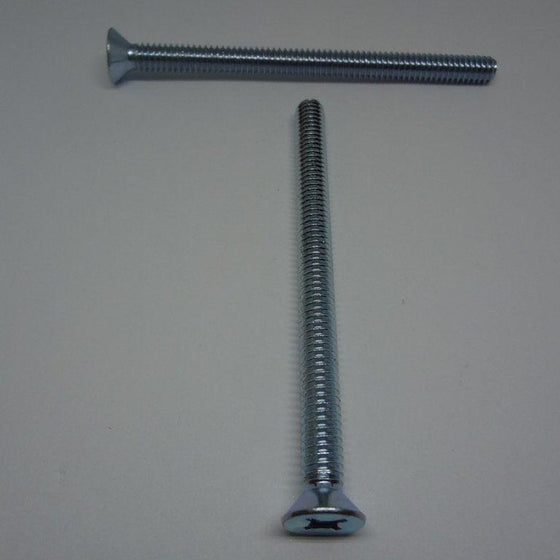 Machine Screws, Phillips Flat Head, Zinc Plated, 1/4"-20X3 1/2"