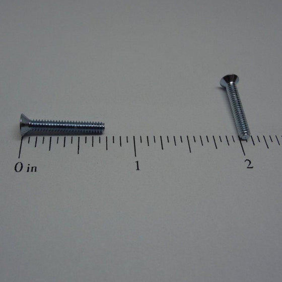 Machine Screws, Phillips Flat Head, Zinc Plated, #4-40X3/4"