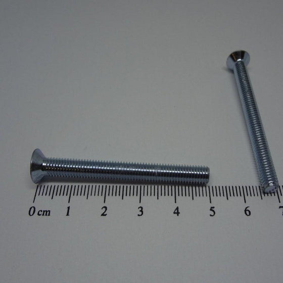 Machine Screws, Phillips Flat Head, Zinc Plated, M5X50mm