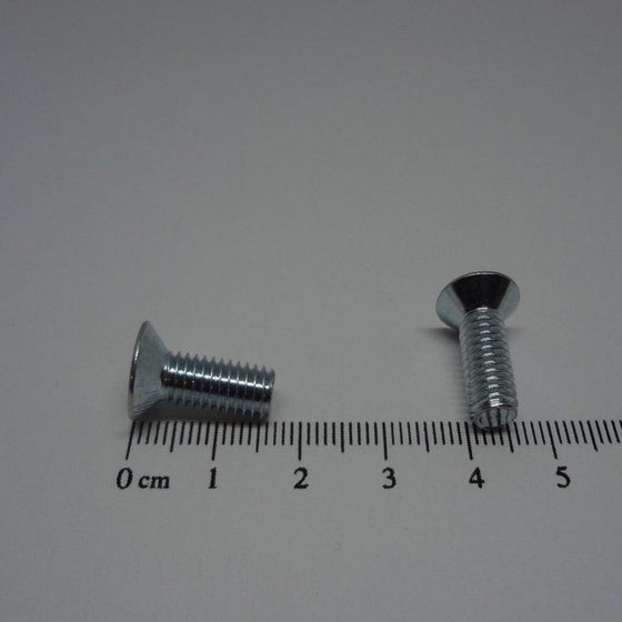 Machine Screws, Phillips Flat Head, Zinc Plated, M6X16mm