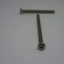 Machine Screws, Phillips Oval Head, Stainless Steel, #10-24X2 1/2"