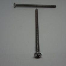  Machine Screws, Phillips Oval Head, Stainless Steel, #10-24X3 1/2"