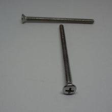  Machine Screws, Phillips Oval Head, Stainless Steel, #10-24X3"
