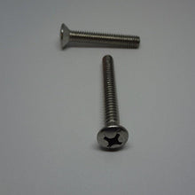  Machine Screws, Phillips Oval Head, Stainless Steel, 1/4"-20X1 3/4"