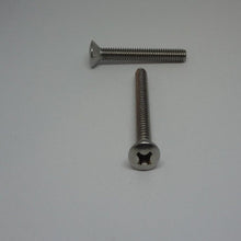  Machine Screws, Phillips Oval Head, Stainless Steel, 1/4"-20X2"