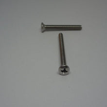  Machine Screws, Phillips Oval Head, Stainless Steel, #8-32X1 1/2"