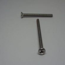  Machine Screws, Phillips Oval Head, Stainless Steel, #8-32X2"