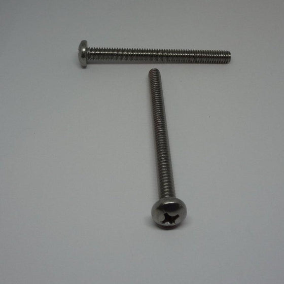 Machine Screws, Phillips Pan Head, Stainless Steel, 1/4"-20X3"