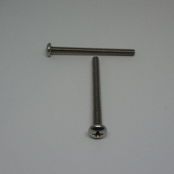 Machine Screws, Phillips Pan Head, Stainless Steel, #8-32X2"