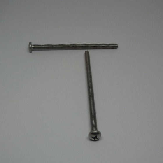 Machine Screws, Phillips Pan Head, Stainless Steel, #8-32X3"