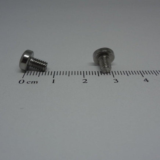 Machine Screws, Phillips Pan Head, Stainless Steel, M4X6mm