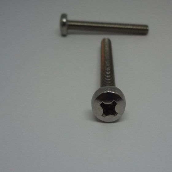 Machine Screws, Phillips Pan Head, Stainless Steel, M6X50mm
