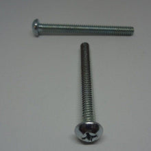  Machine Screws, Phillips Pan Head, Zinc Plated, #10-24X2"