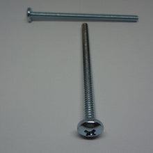  Machine Screws, Phillips Pan Head, Zinc Plated, #10-24X3"