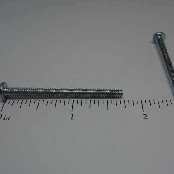 Machine Screws, Phillips Pan Head, Zinc Plated, #6-32X1 3/4"