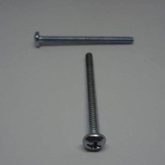 Machine Screws, Phillips Pan Head, Zinc Plated, #6-32X1 3/4"