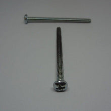  Machine Screws, Phillips Pan Head, Zinc Plated, #6-32X2"