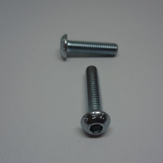 Machine Screws, Socket Button Head, Zinc Plated, M6X25mm