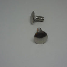  Pk/10 Carriage Bolts, Stainless Steel, M8X20mm