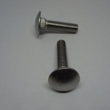  Pk/10 Carriage Bolts, Stainless Steel, M8X35mm