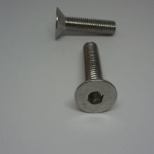  Pk/10 Machine Screws, Socket Flat Head, Stainless Steel, M12X50mm