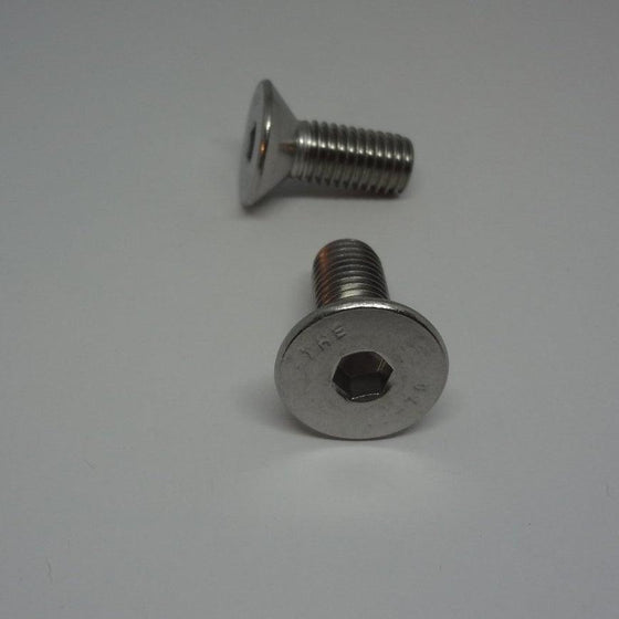 Pk/20 Machine Screws, Socket Flat Head, Stainless Steel, M10X25mm