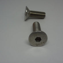  Pk/20 Machine Screws, Socket Flat Head, Stainless Steel, M10X30mm