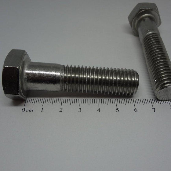 Pk/5 Hex Bolt, Partial Thread, Stainless Steel, M14X60mm