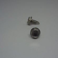  Sheet Metal Screws, Hex Washer Head Self Drilling, Stainless Steel, #10X1/2"