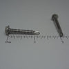 Sheet Metal Screws, Hex Washer Head Self Drilling, Stainless Steel, #8X1 1/4"
