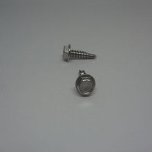  Sheet Metal Screws, Hex Washer Head Self Drilling, Stainless Steel, #8X5/8"