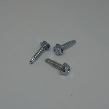  Sheet Metal Screws, Hex Washer Head Self Drilling, Zinc Plated, #12X2 1/2"