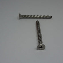  Sheet Metal Screws, Phillips Flat Head, Stainless Steel, #10X2"