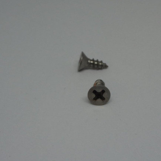 Sheet Metal Screws, Phillips Flat Head, Stainless Steel, #6X3/8"