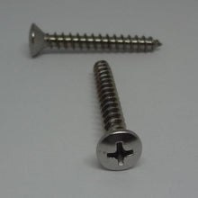  Sheet Metal Screws, Phillips Oval Head, Stainless Steel, #10X1 1/2"