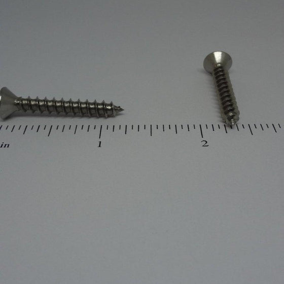 Sheet Metal Screws, Phillips Oval Head, Stainless Steel, #10X1 1/4"