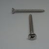 Sheet Metal Screws, Phillips Oval Head, Stainless Steel, #10X2"