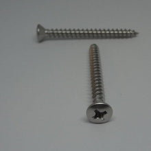  Sheet Metal Screws, Phillips Oval Head, Stainless Steel, #10X2"