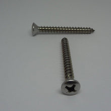  Sheet Metal Screws, Phillips Oval Head, Stainless Steel, #12X2"