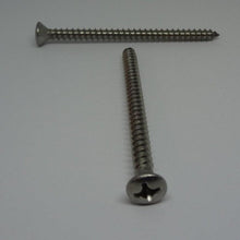  Sheet Metal Screws, Phillips Oval Head, Stainless Steel, #12X3"