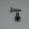 Sheet Metal Screws, Phillips Oval Head, Stainless Steel, #14X1"